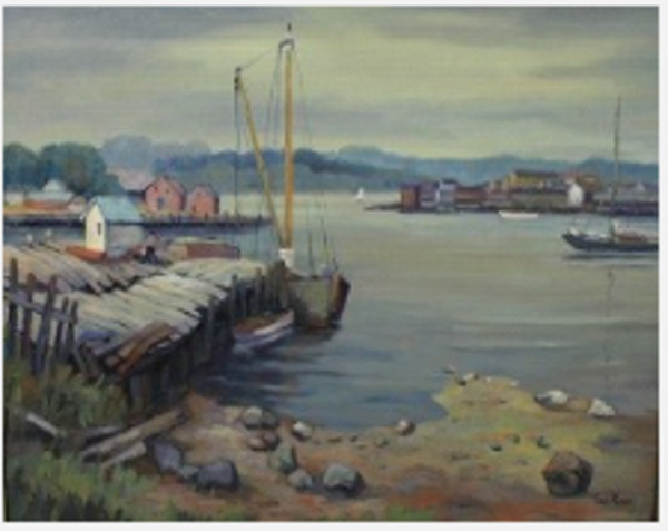 Harbor Scene by Tunis Ponsen