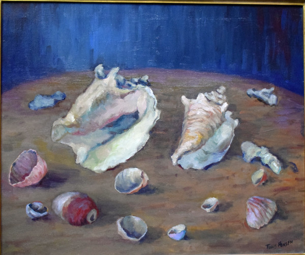 Arrangement of Sea Shells on a Table by Tunis Ponsen