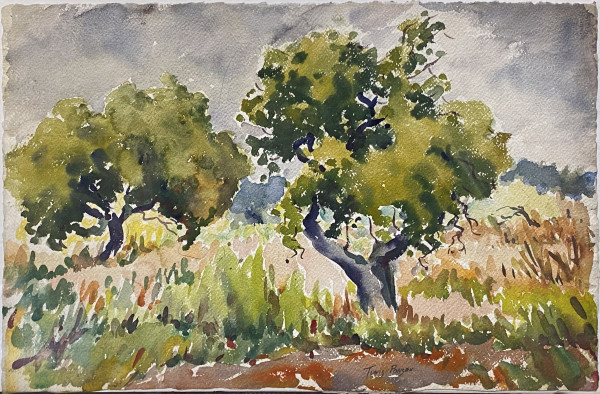 Pair of Trees in Summer:A Study by Tunis Ponsen
