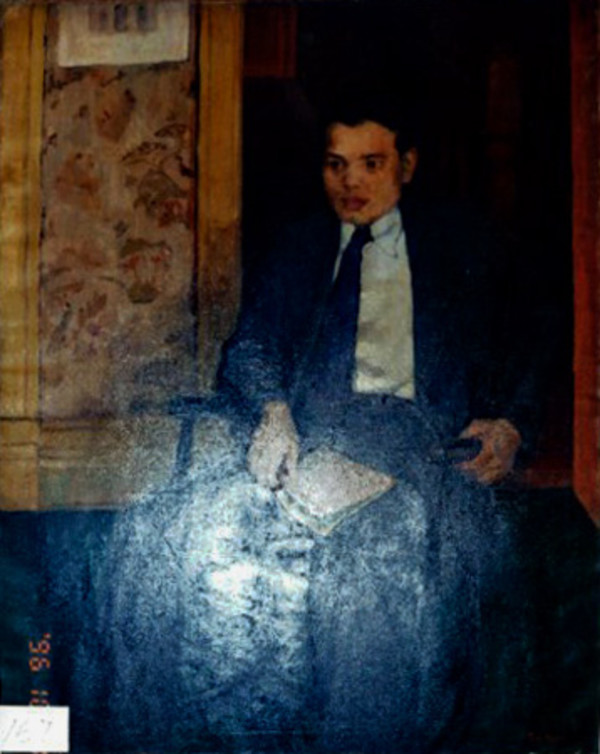 Man in Chair with Book by Tunis Ponsen