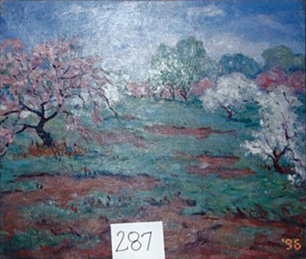 Fruit Trees with Pink and White Blossoms by Tunis Ponsen