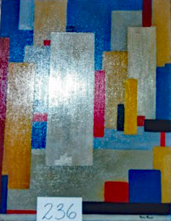 Abstract in Primary Color Rectangles by Tunis Ponsen