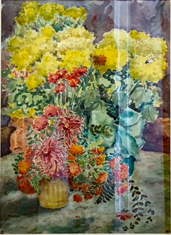 Colorful Floral on Table by Tunis Ponsen