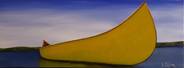 Stretched Canvas In  Yellow by Derek Olson