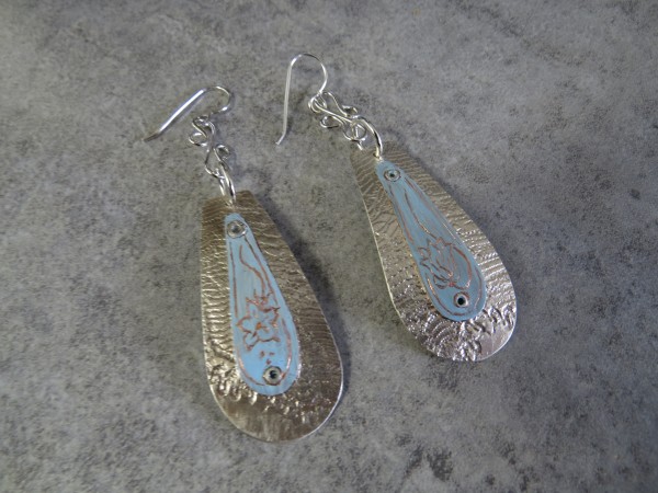 Lace and Harebells -Earrings by Nikki Jacquin