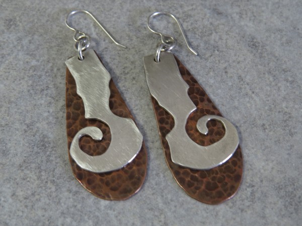 Paisleys and Lines -Earrings by Nikki Jacquin