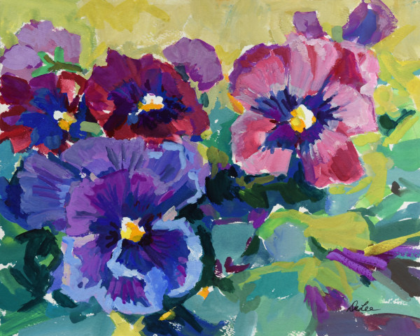 PANSY FACES by DeLee Grant