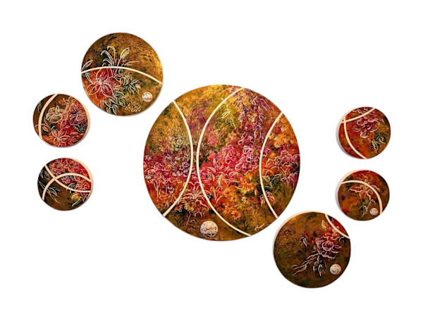Rhythm and Harmony - Septych by Nikki Jacquin, Image 1.