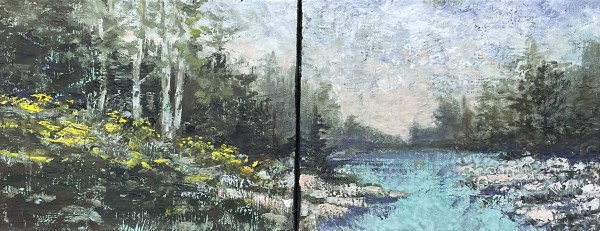 Goldenrod (diptych) by Tim Eaton
