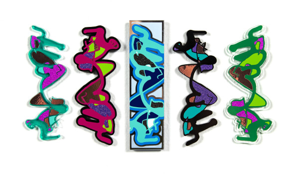 "Hopper" with "Hoppy Creature" #1, 3, 4, and 5 by Sherry Polley