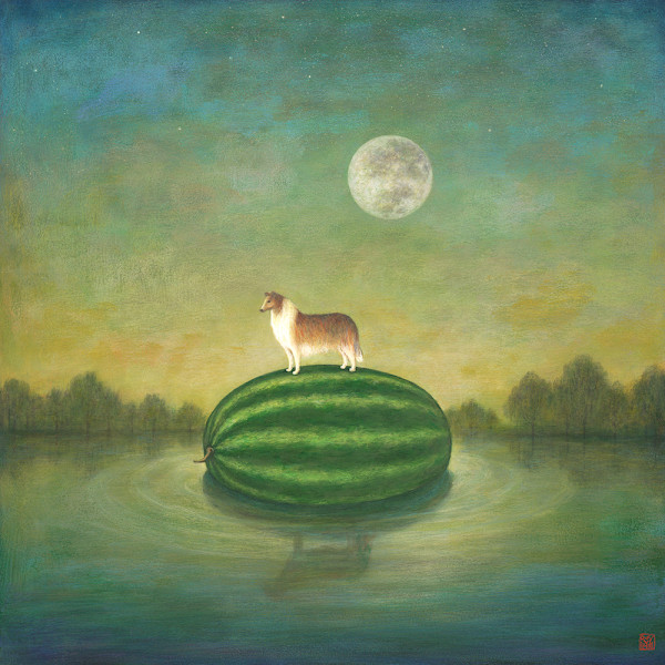 Melon Collie Moon by Duy Huynh / SOLD