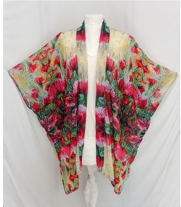 Fuchsia Flurry Kimono