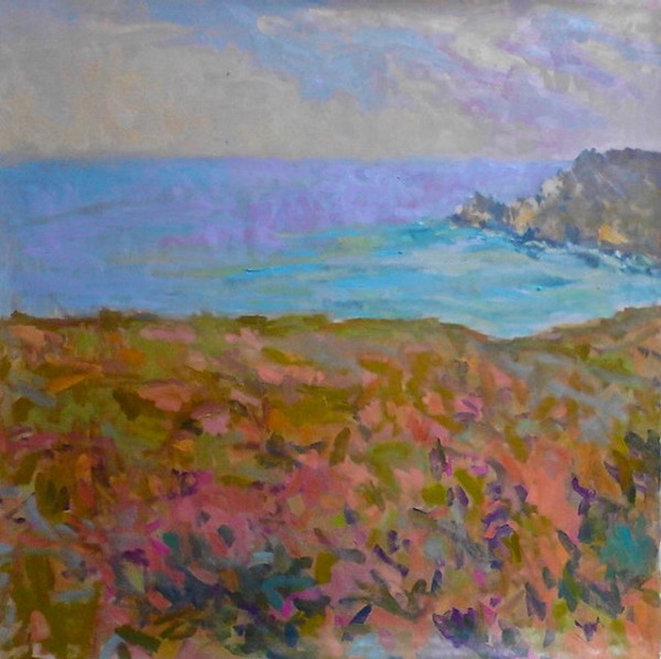 Emerald and Purple Sea, Cap de Dinan, France by priscilla whitlock