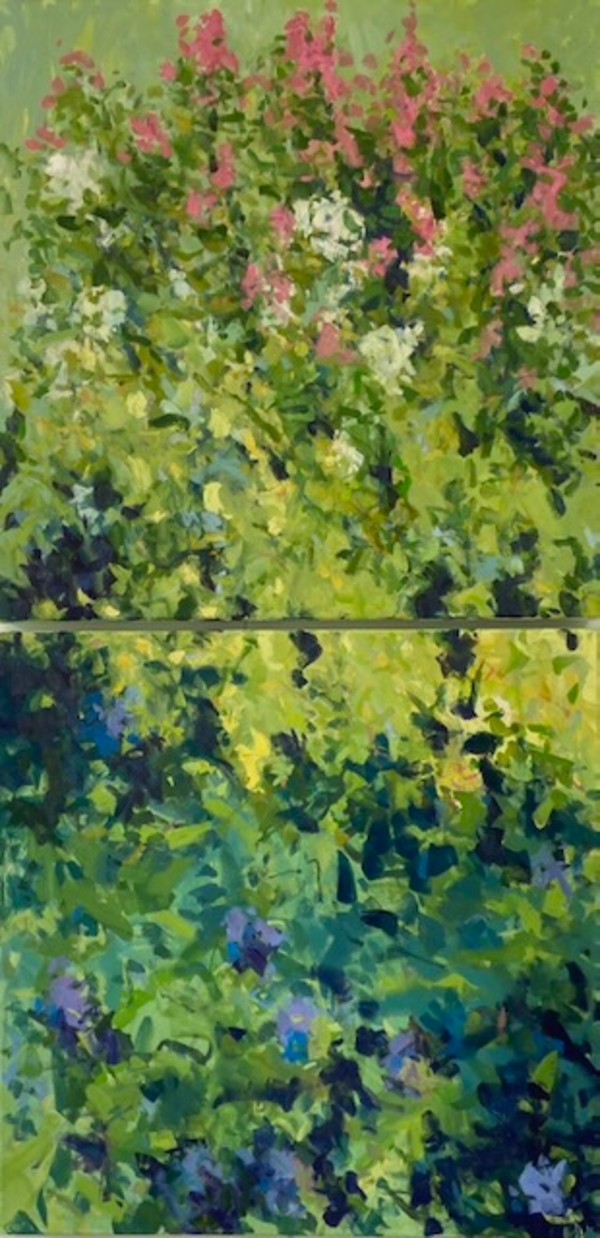 My Garden, from the studio window by priscilla whitlock