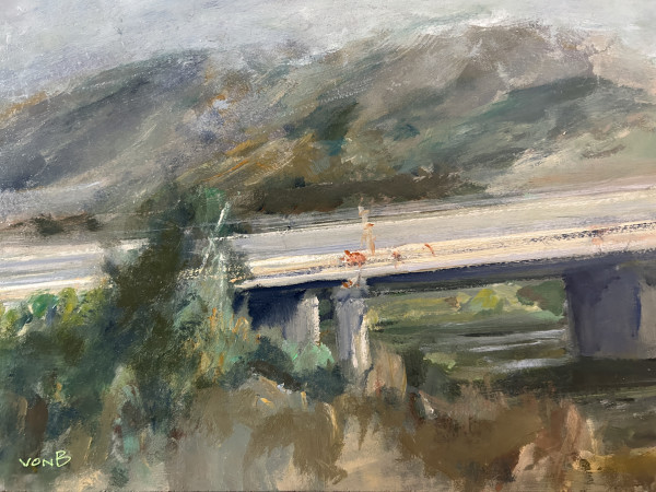 Bridge at Malibu Lagoon by John von Buelow
