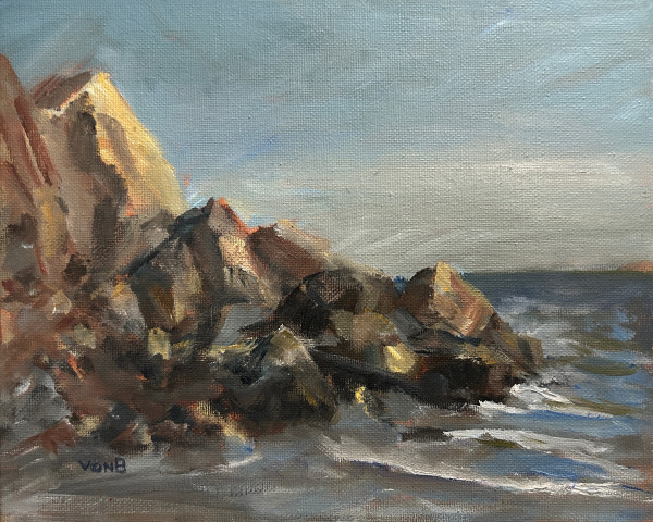 Low Tide with Rocks by John von Buelow