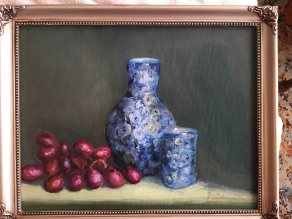Still Life with Grapes by pamela callen