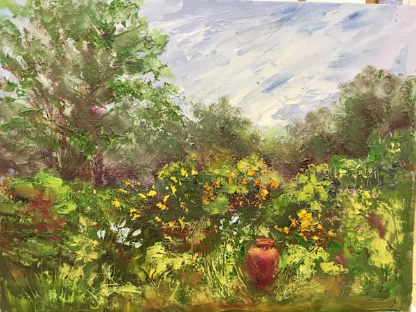 Garden at Double Oak Farm by pamela callen