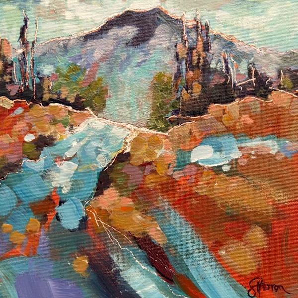Mountain Scape by Sherron Fairbairn