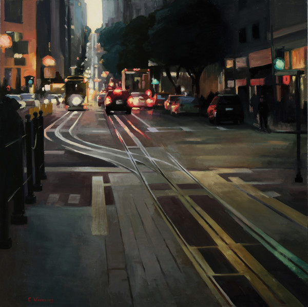 Cable Car Tracks, California Street, SF by Erica Norelius