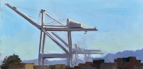 Harbor Cranes, Oakland by Erica Norelius