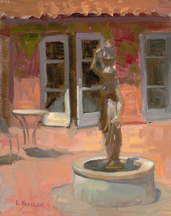 Fountain in the Plaza by Erica Norelius