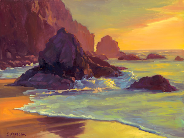 Evening Tide, Grey Whale Cove by Erica Norelius, Image 1.