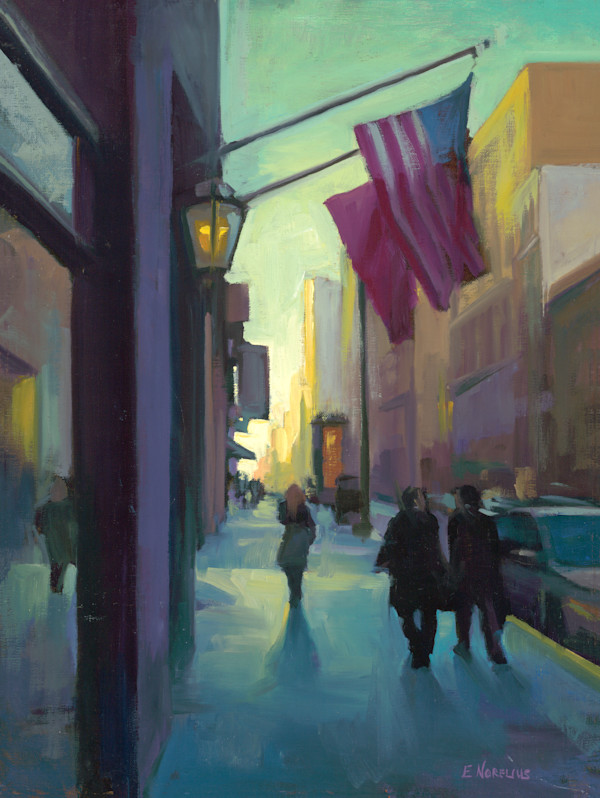 Evening Flags Flying in the City by Erica Norelius, Image 2.