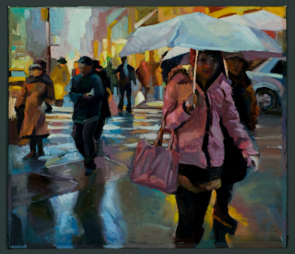 Woman with Umbrella by Erica Norelius