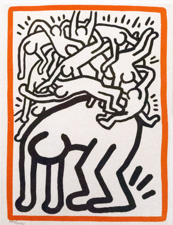 United Nations - Fight AIDS Worldwide by Keith Haring