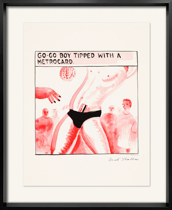 GO-GO BOY TIPPED WITH A METROCARD by Grant Shaffer
