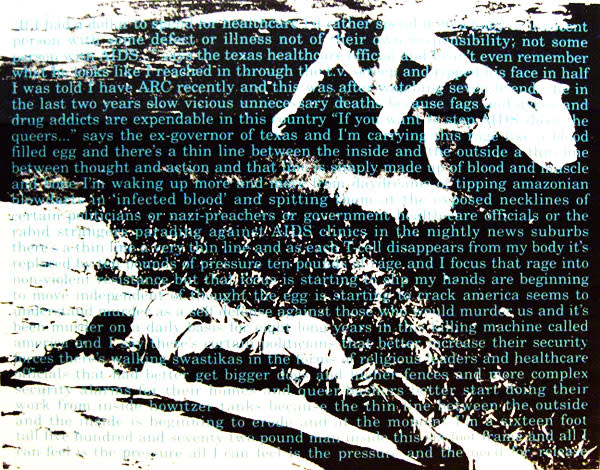 Untitled for ACT UP by David Wojnarowicz