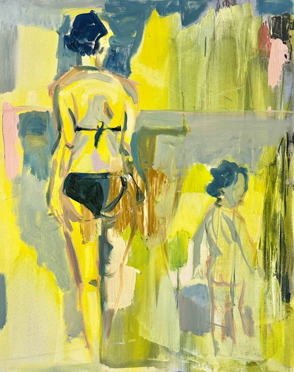 Mother and Child By The Sea by Nan Ring