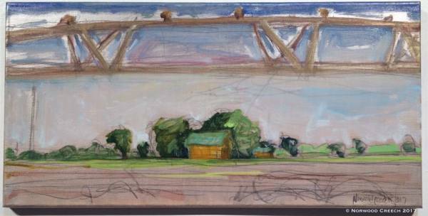 View under the Pivot, Poinsett County, Arkansas, painted on location #GildTheDelta