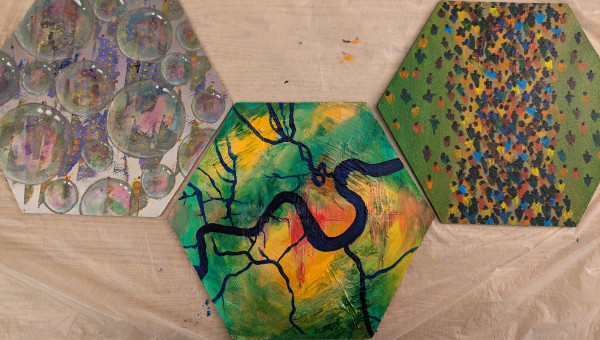 The Antonyms of King and Country - Triptych by Elizabeth Watson