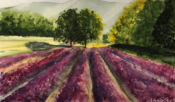 Purple Field by Jason Scott - ART
