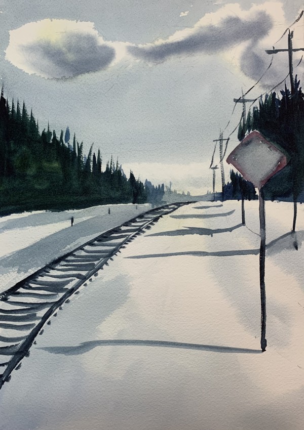 Winter Rails - after Bhupinder by Jason Scott - ART