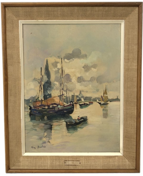 Boats in the Harbor by Reliable, Newark, N.J.