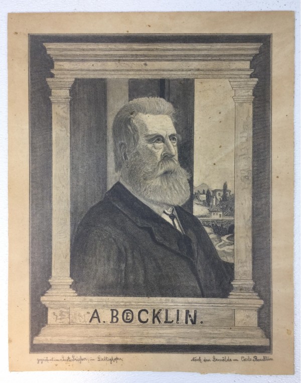 Portrait of Arnold Boecklin by Gust Griefser