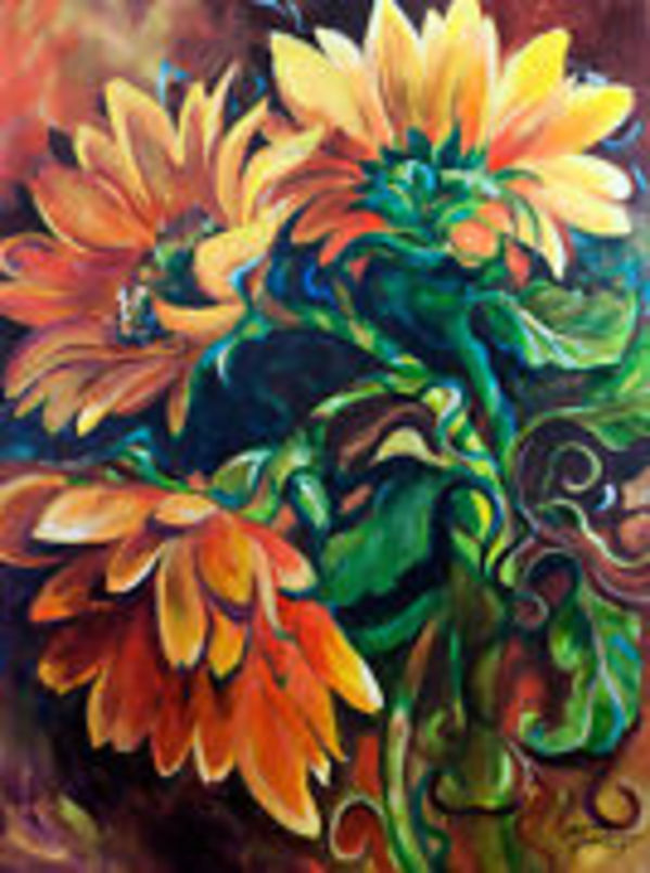 Sunflower Trails by Marcia Baldwin