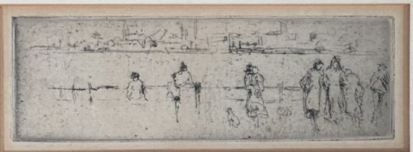 A Sketch of the Embankment by James Abbott McNeill Whistler