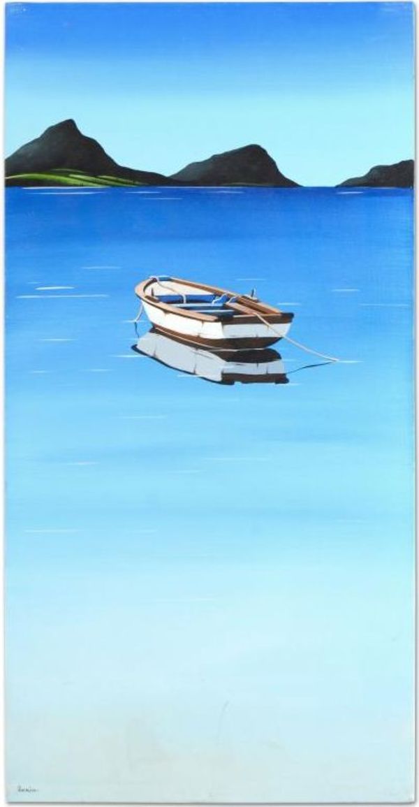 Solitary Boat by Iikin Deniz