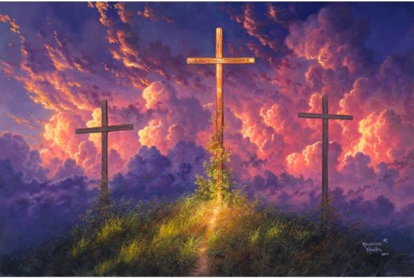 Old Rugged Cross by Abraham Hunter