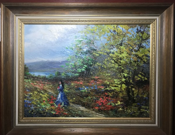 Landscape with Woman by Zaza Meuli