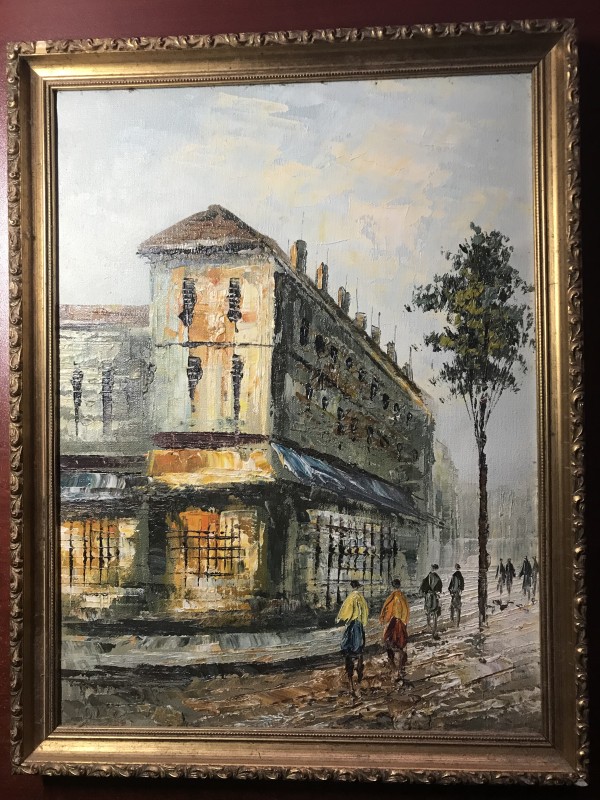 Impressionist European Street Scene by Unknown