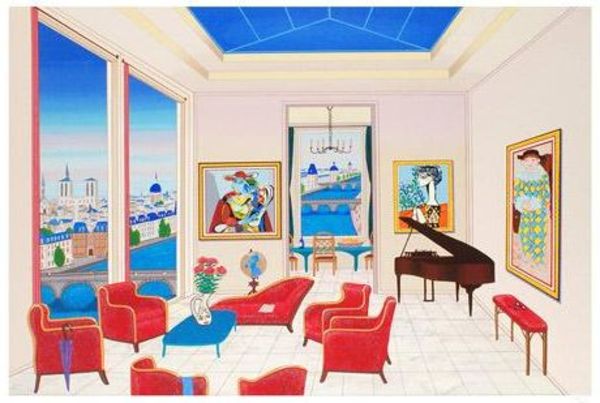 Interior With Four Picassos by Fanch Ledan