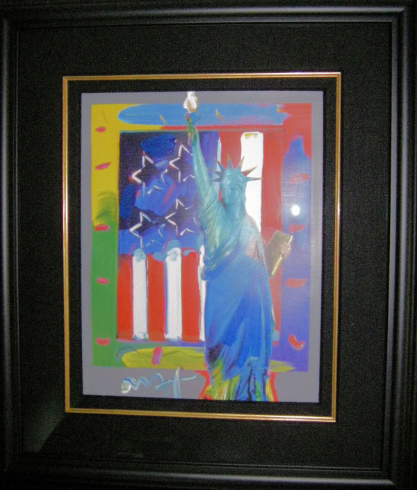 Full Liberty With Flag by Peter Max
