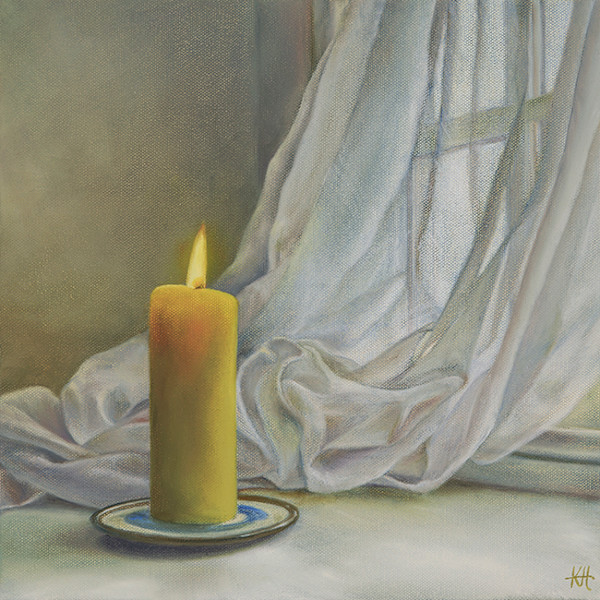 Soft Candlelight Glows and Outside the Waves Tumble and Roll by Kirsten Hocking, Image 1.