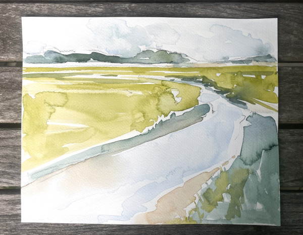 marsh II watercolor