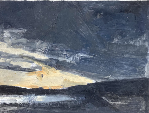 dusk over Fidelis Farm by Christen Yates